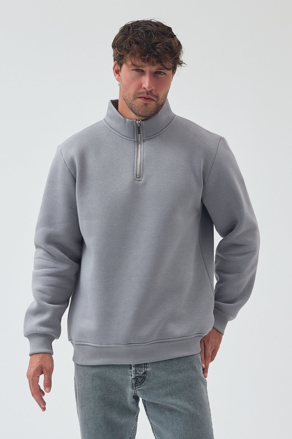 YARIM FERMUARLI SWEAT