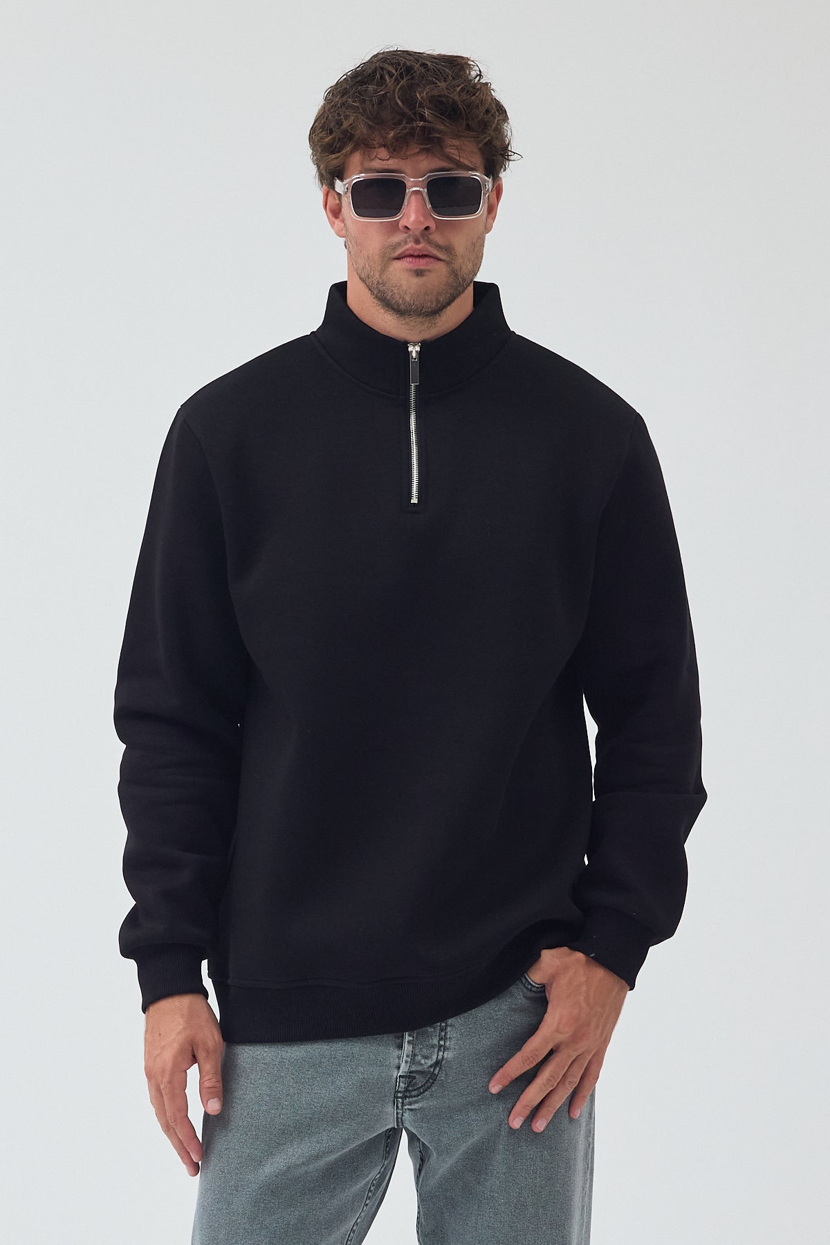 YARIM FERMUARLI SWEAT