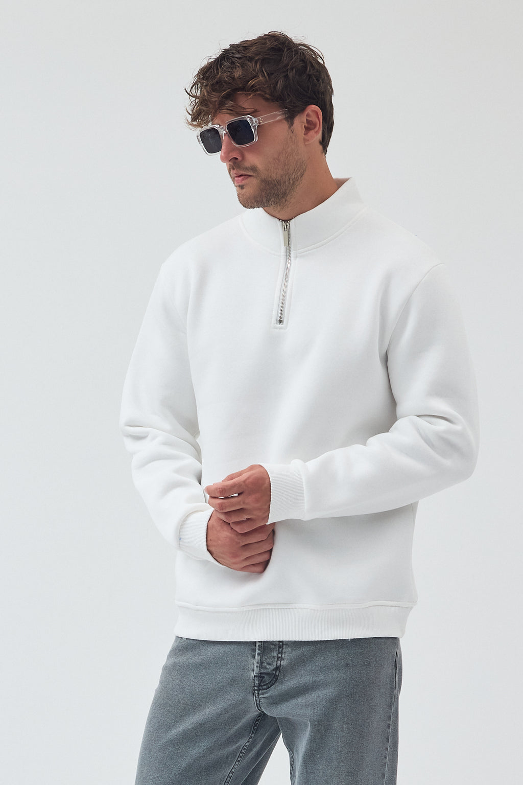 YARIM FERMUARLI SWEAT