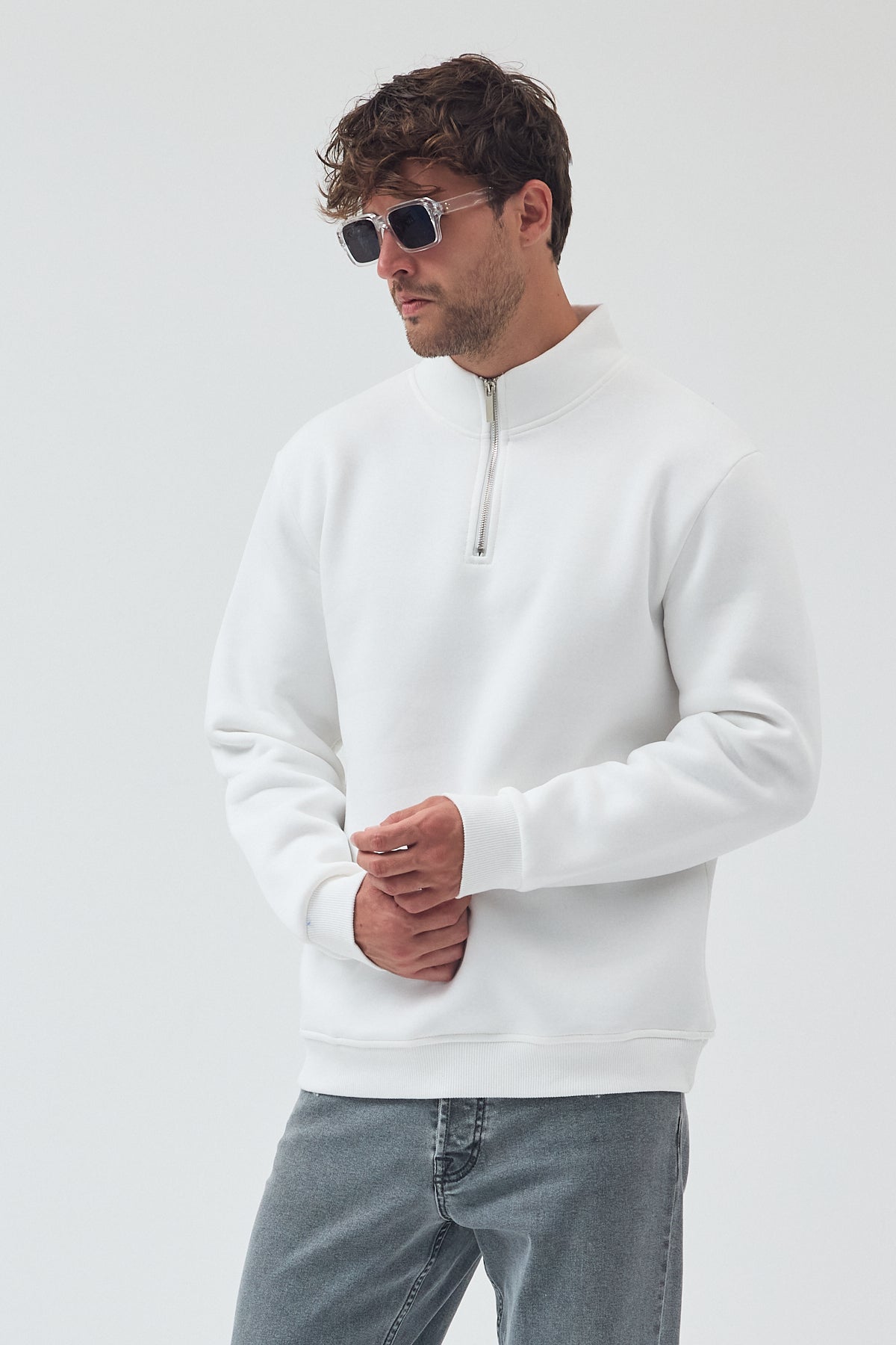 YARIM FERMUARLI SWEAT