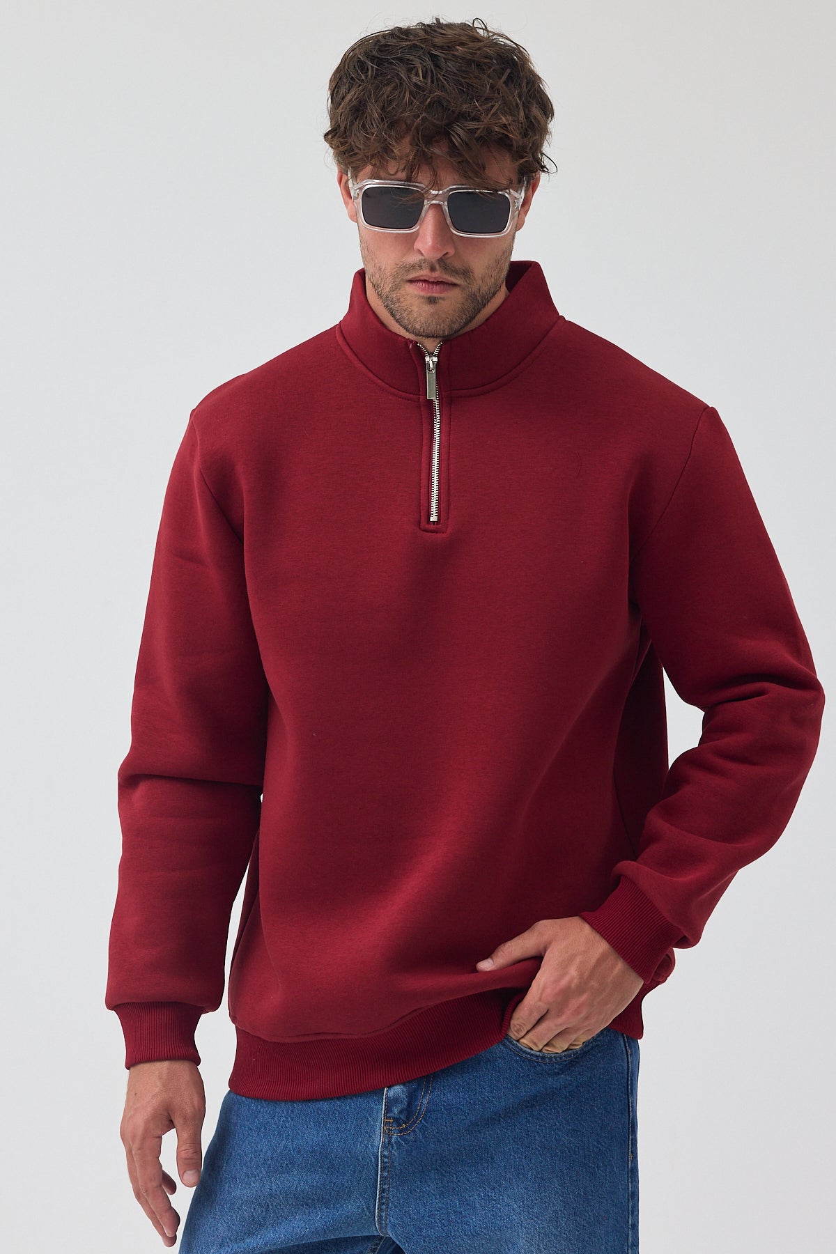 YARIM FERMUARLI SWEAT